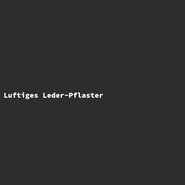 Luftiges Leder-Pflaster