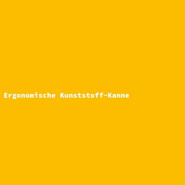Ergonomische Kunststoff-Kanne