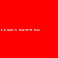 Ergonomische Kunststoff-Kanne
