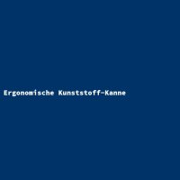Ergonomische Kunststoff-Kanne