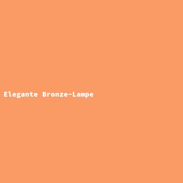 Elegante Bronze-Lampe