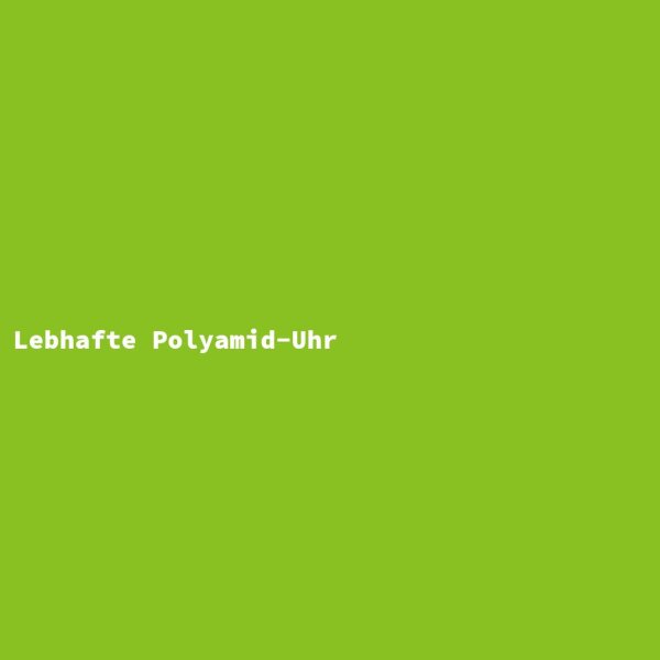 Lebhafte Polyamid-Uhr