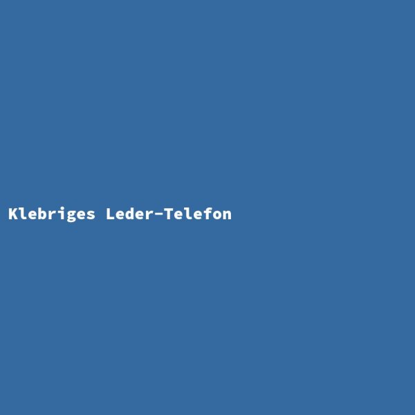 Klebriges Leder-Telefon