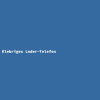 Klebriges Leder-Telefon