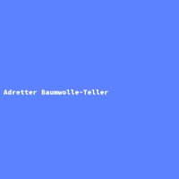 Adretter Baumwolle-Teller