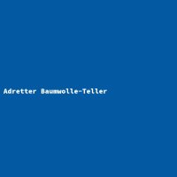Adretter Baumwolle-Teller