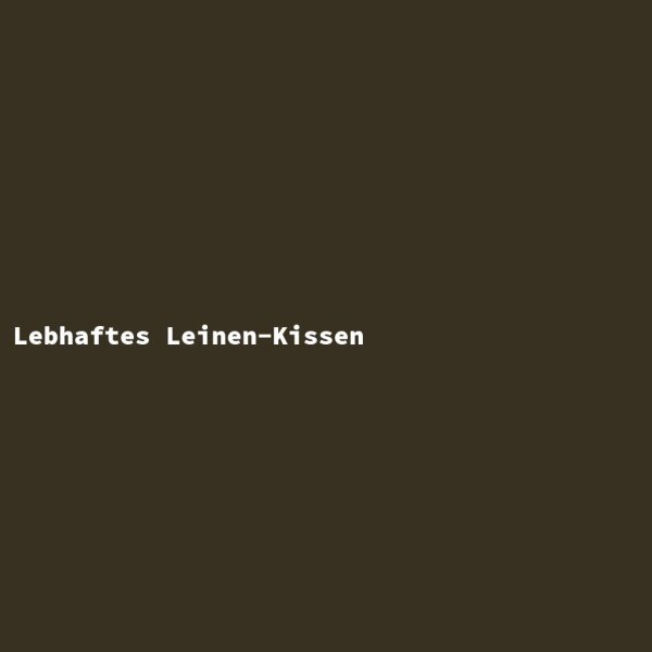 Lebhaftes Leinen-Kissen