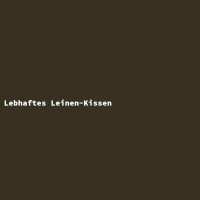 Lebhaftes Leinen-Kissen