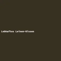 Lebhaftes Leinen-Kissen